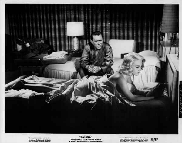 Carroll Baker and Edmond O'Brien Sylvia 1965 movie still