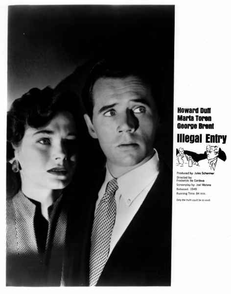 Marta Toren & Howard Duff Illegal Entry