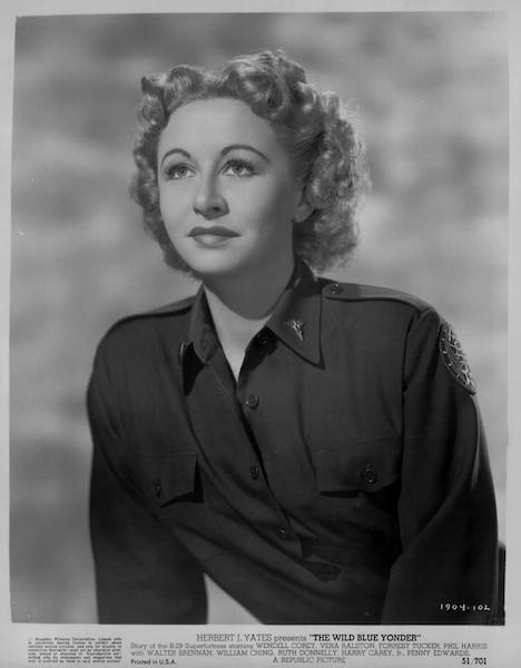 The Wild Blue Yonder with Vera Ralston Vera Ralston in The Wild Blue Yonder
