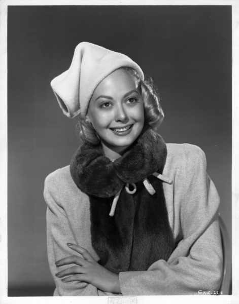 Adele Mara in hat Adele Mara Fashion Shot