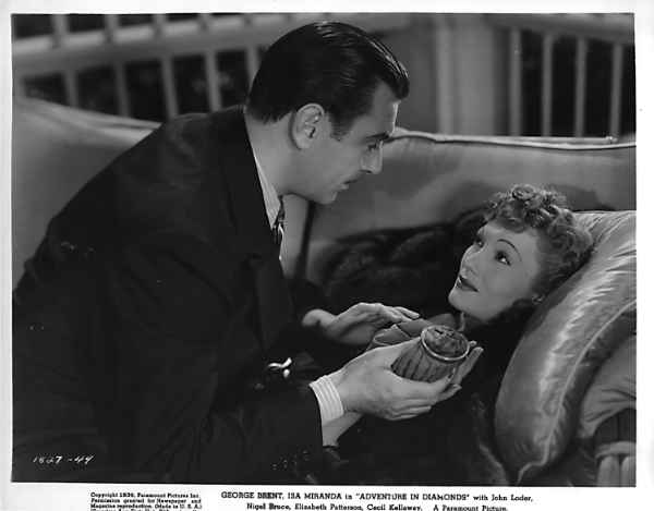 George Brent and Isa Miranda in Adventures in Diamonds (1940) George Brent and Isa Miranda
