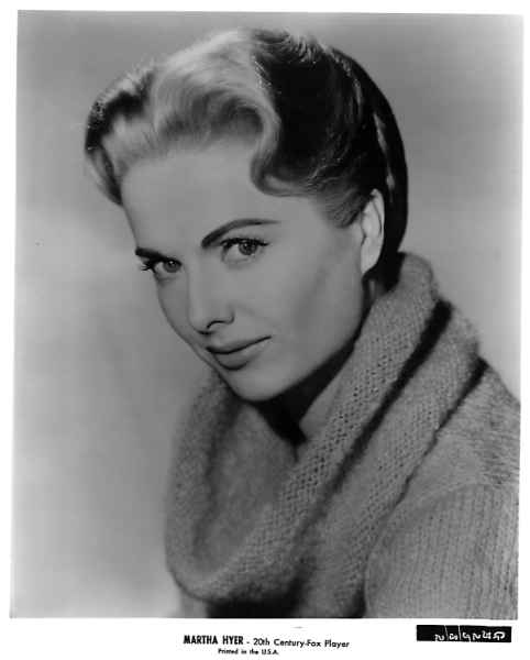 Promo shot of Martha Hyer for Some Came Running Martha Hyer