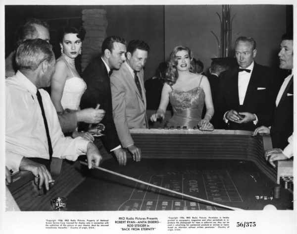 Anita Ekberg in Back From Eternity Anita Ekberg gambling