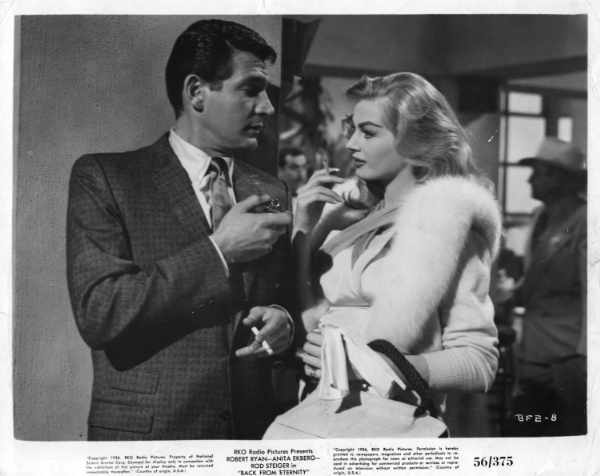 Gene Barry and Anita Ekberg in Back From Eternity Gene Barry and Anita Ekberg