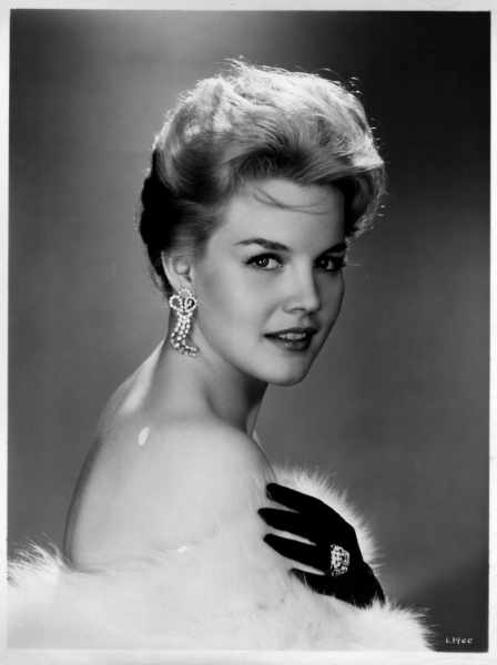 Carroll Baker glamour shot Carroll Baker with upswept hair and opera gloves